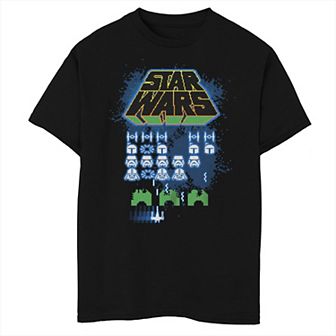 Boys Star Wars Arcade Game Style Poster Husky Graphic Tee