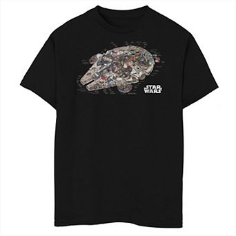 Boys Star Wars Millennium Falcon Revealed Husky Graphic Tee