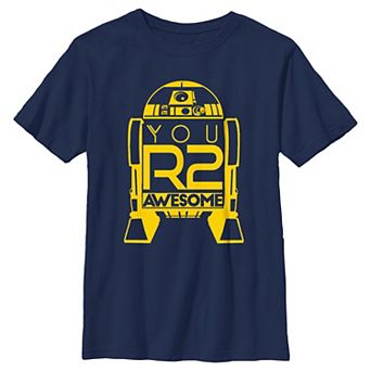 Boys Star Wars You R2 Awesome Husky Graphic Tee