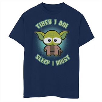 Boys 8-20 Star Wars Yoda "Tired I Am, Sleep I Must" Husky Graphic Tee