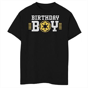 Boys Star Wars Empire Birthday Boy Husky Graphic Tee