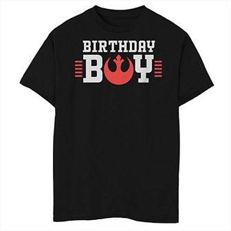 Boys Star Wars Rebel Birthday Boy Husky Graphic Tee