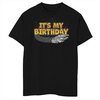 Boys Star Wars It's My Birthday Husky Graphic Tee