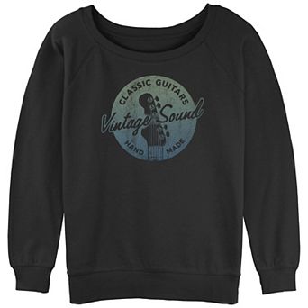 Juniors' Vintage Sound Classic Guitars Handmade Graphic Slouchy Terry