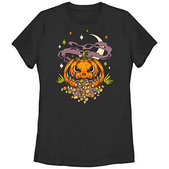 Juniors' Pumpkin Goule Graphic Tee
