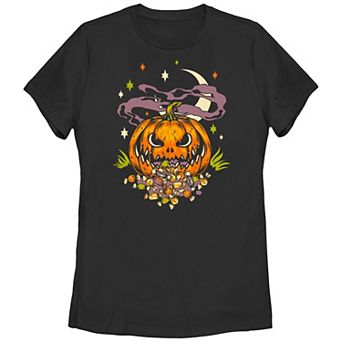 Juniors' Pumpkin Goule Graphic Tee