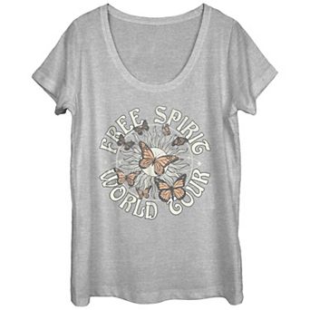 Juniors' Free Spirit World Tour Poster Graphic Tee