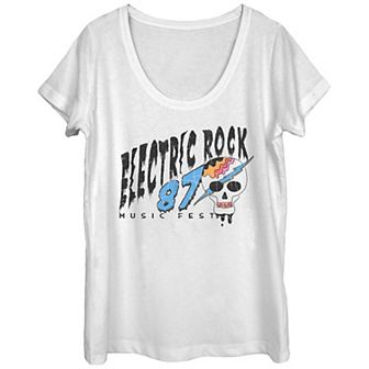 Juniors' Electric Rock 87 Music Fest Graphic Tee