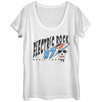 Juniors' Electric Rock 87 Music Fest Graphic Tee