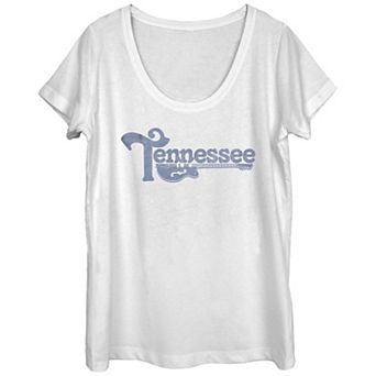 Juniors' Tennessee Guitar Poster Graphic Tee