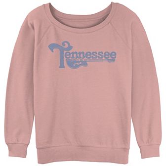 Juniors' Tennessee Guitar Poster Graphic Slouchy Terry