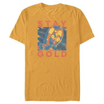 Men's Star Wars C-3PO Stay Gold Graphic Tee