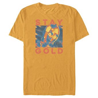 Men's Star Wars C-3PO Stay Gold Graphic Tee