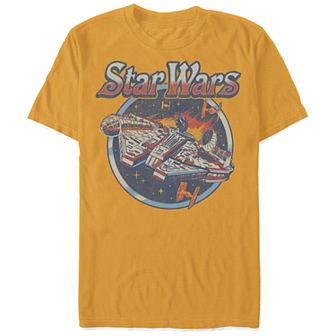 Men's Star Wars Vintage Millennium Falcon Graphic Tee