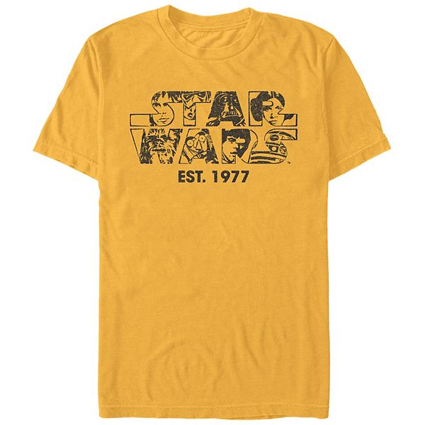 Men's Star Wars Faces Filled Logo Graphic Tee