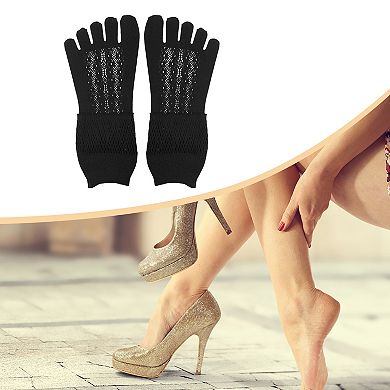 3 Pairs Five Fingers Socks Fashion Breathable No Show Socks For Women