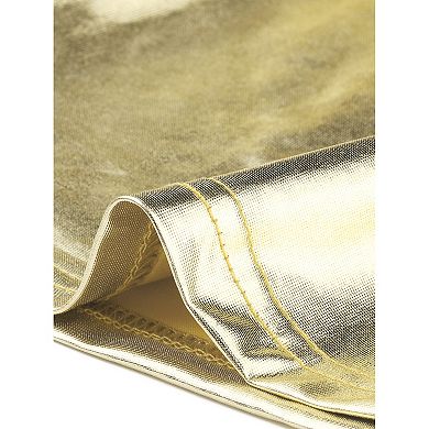 Women's Metallic Shiny Jogger Casual Holographic Color