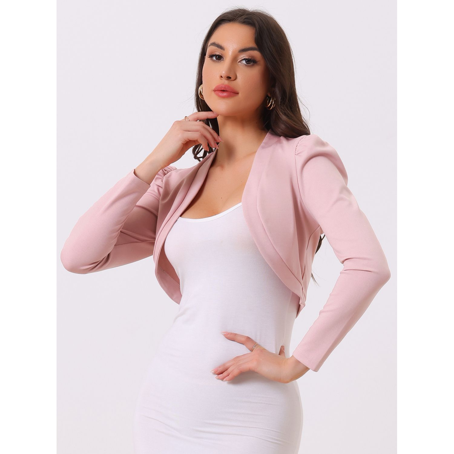 Yellow Cardigan Shrugs For Women Aoxjox Women's Long Sleeve Bolero