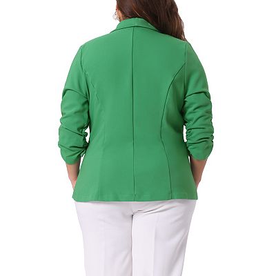 Lightweight plus size blazer sale