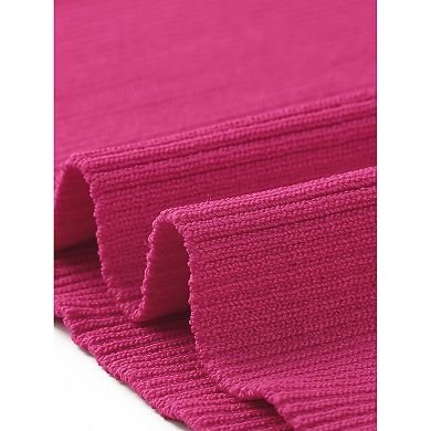 Striped For Women's Casual Knitted Short Sleeve Kint Crop Top