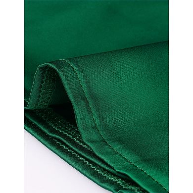 Work Business Casual Button Down Shirt For Women Satin Long Sleeve Blouse