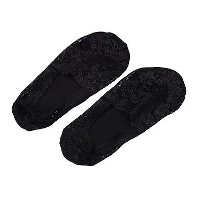 5 Pairs Invisible Deep Mouth Lace Socks Soft Fashion For Women