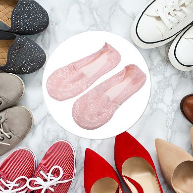5 Pairs Invisible Deep Mouth Lace Socks Soft Fashion For Women