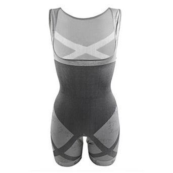 L-xl Women Full Body Shapewear Waist Cincher Tummy Shaper Underwear Gray