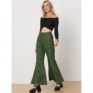 Cargo Baggy Pants For Women's High Waisted Wide Leg Casual Pants