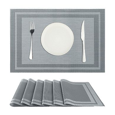 Placemats Set of 6 Table Mat Set for Kitchen Dining Room