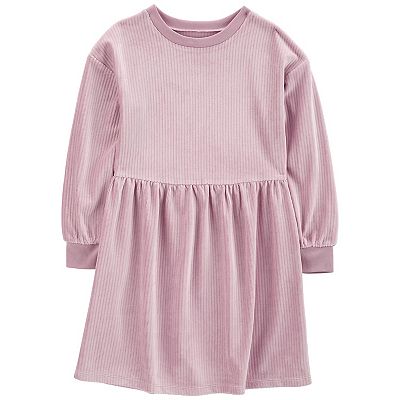 knee length dresses for ladies Marsoni by Colors V Neck Peplum Dress with Long Sleeves M306 Bermuda Sand / 12 main image 1