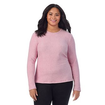 Plus Size Cuddl Duds® Fleecewear Stretch Long Sleeve Crew Top