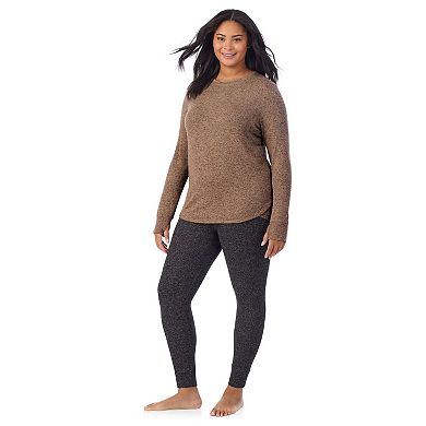 Plus Size Cuddl Duds® Soft Knit Long Sleeve Crew Top