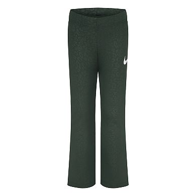 Baby & Toddler Girls Nike Swoosh Dri-FIT Crewneck Sweatshirt & Flared Leggings 2-Piece Set