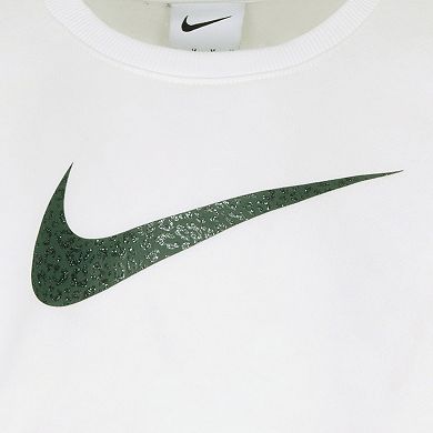 Baby & Toddler Girls Nike Swoosh Dri-FIT Crewneck Sweatshirt & Flared Leggings 2-Piece Set