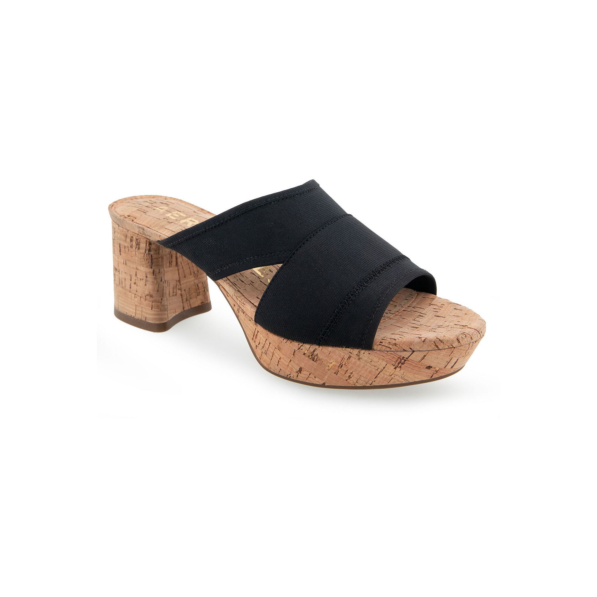 Aerosoles Carma Womens Platform Sandals, Size: 5.5, Black Combo Elastic
