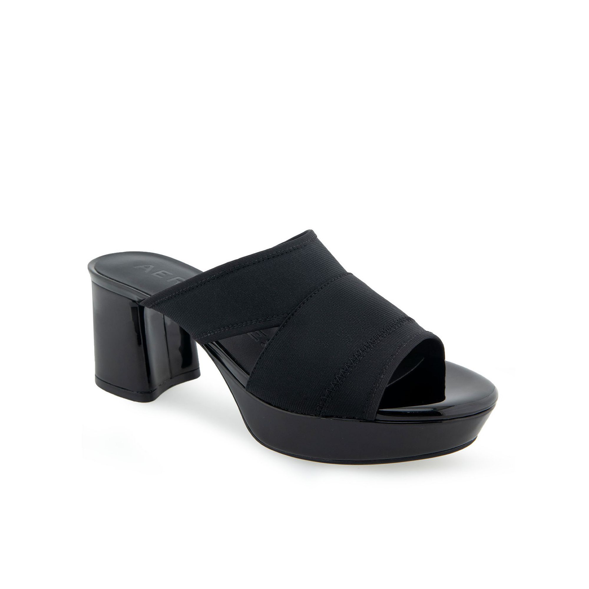Aerosoles Carma Womens Platform Sandals, Size: 6.5, Black Elastic