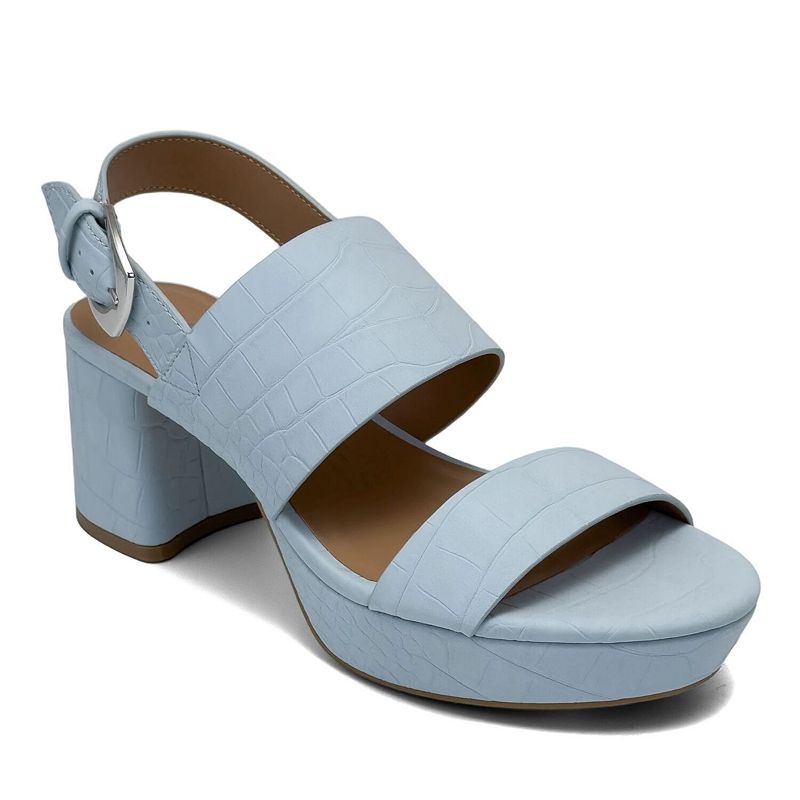 Aerosoles Camilia Women's Platform Sandals, Size: 11 Wide, Pale Blue