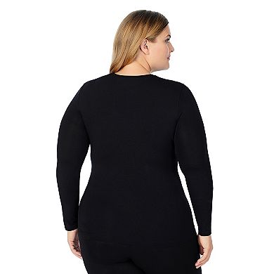 Plus Size Cuddl Duds® Softwear with Stretch Long Sleeve Top