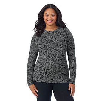 Plus Size Cuddl Duds® Softwear with Stretch Long Sleeve Top