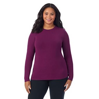 Plus Size Cuddl Duds® Softwear with Stretch Long Sleeve Top