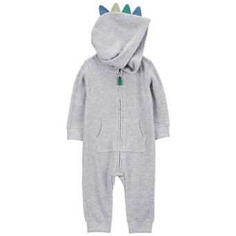 Baby Boy Carter's Dinosaur Cotton Blend Long Sleeve Jumpsuit