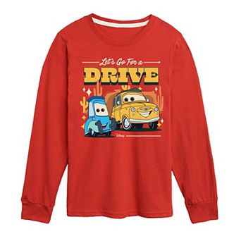 Disney / Pixar's Cars Boys 8-20 Go For A Drive Long Sleeve Graphic Tee