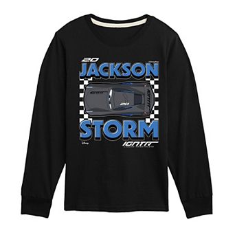 Disney / Pixar's Cars Boys 8-20 Jackson Storm Long Sleeve Graphic Tee