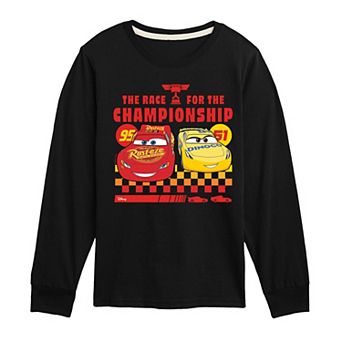 Disney / Pixar's Cars Boys 8-20 Championship Lightning & Cruz Long Sleeve Graphic Tee