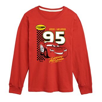 Disney / Pixar's Cars Boys 8-20 McQueen 95 I Am Speed Long Sleeve Graphic Tee