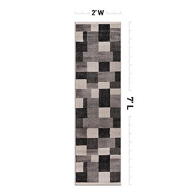 World Rug Gallery Fulton Modern Geometric Area Rug