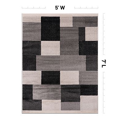 World Rug Gallery Fulton Modern Geometric Area Rug