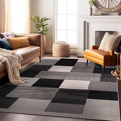 World Rug Gallery Fulton Modern Geometric Area Rug