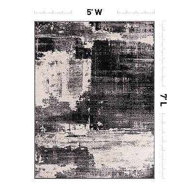 World Rug Gallery Modern Abstract Gradient Area Rug